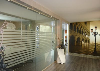 PARETI IN CRISTALLO SERIGRAFATO